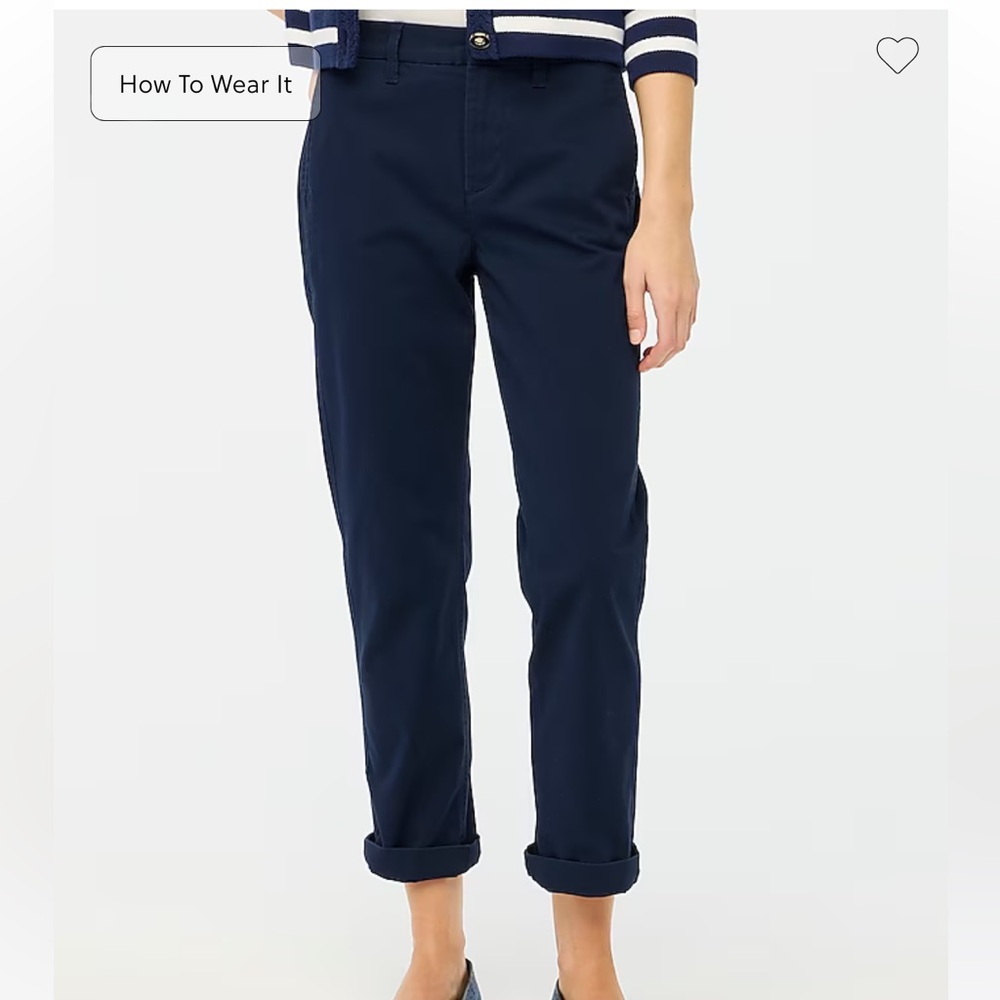 NWT JCrew Factory High-rise girlfriend chino pant